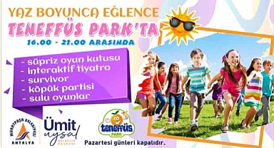 Muratpaşa Belediyesi Teneffüs Park'ta Yaz Boyunca Eğlence