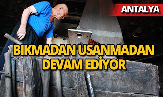 84 yaşındaki demirci ustası ata yadigarı mesleğini sürdürüyor