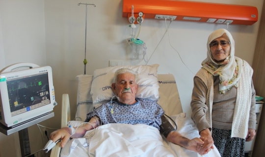 90 yaşında by-pass olan hasta: 'İlk iş eşimi alnından öpeceğim'