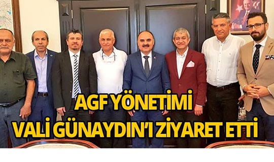 AGF yönetimi Vali Günaydın'ı ziyaret etti