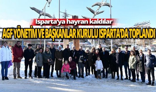 Akdeniz Gazeteciler Federasyonu Başkanları Isparta'da toplandı