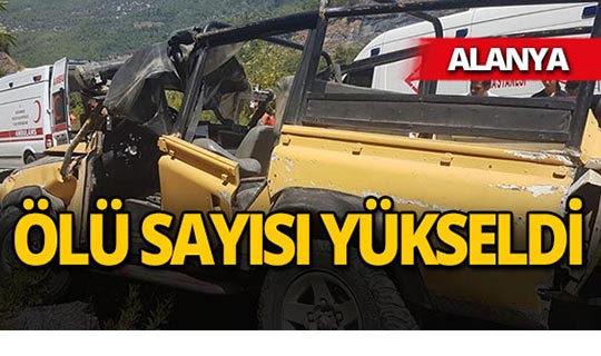 Alanya'daki feci kazada ölü sayısı yükseldi