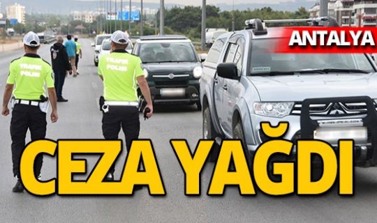 Antalya'da 7 bin 717 TL ceza!