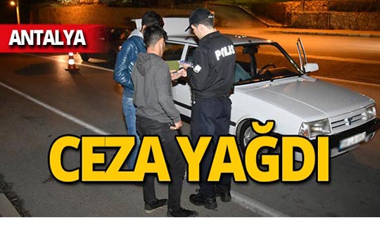 Antalya'da 8 bin 643 lira ceza!