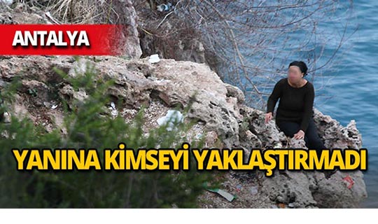 Antalya'da falezlere çıkarak intihar etmek istedi!