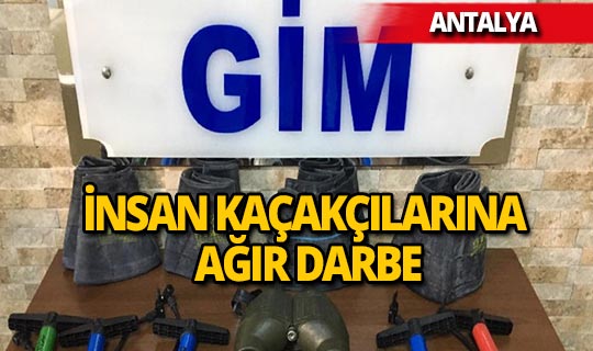 Antalya'da insan kaçakçılığı yapan çeteye ağır darbe