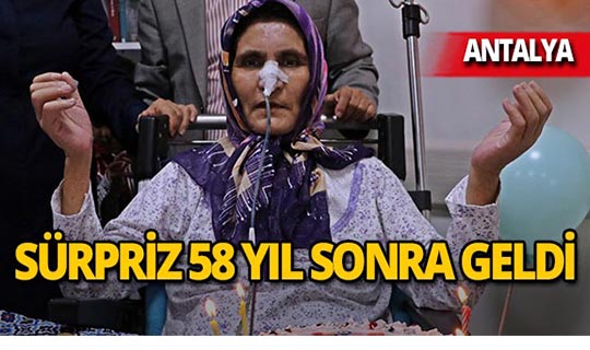 Antalya'da kanser hastası kadına anlamlı sürpriz