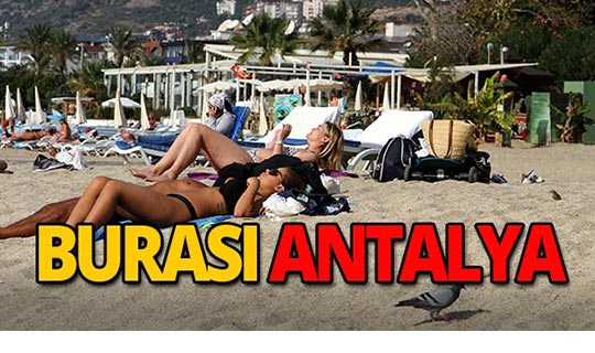 Antalya'da Kasım ayında şoke eden görüntüler!