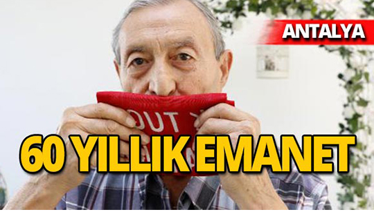 Antalya'da Kore gazisi, 60 yıllık emaneti yanından ayırmıyor