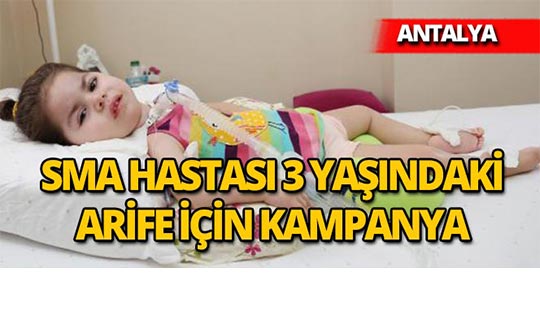 Antalya'da minik Arife için yardım kampanyası başlatıldı