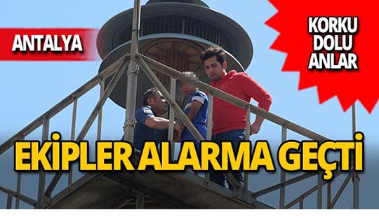 Antalya'da okul bahçesinde korku dolu anlar!