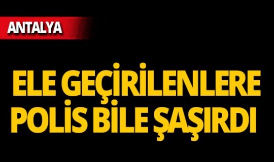 Antalya'da polisten kaçamadılar