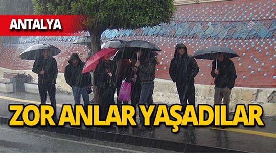 Antalya'da turizm çalışanları işte böyle çile çekti!