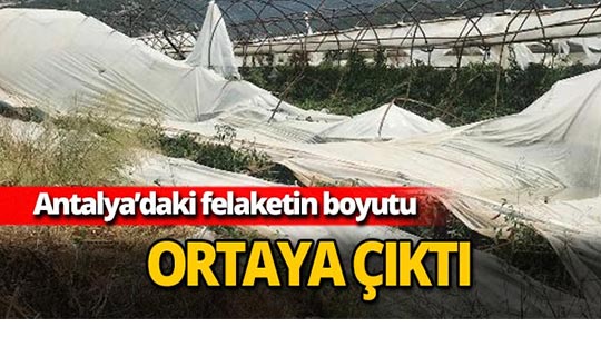 Antalya'daki felaketin boyutu ortaya çıktı