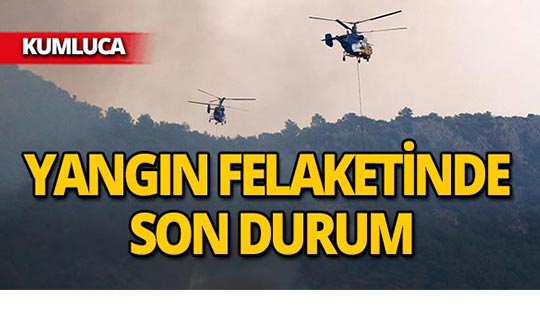 Antalya'daki yangında soğutma çalışmaları sürüyor!