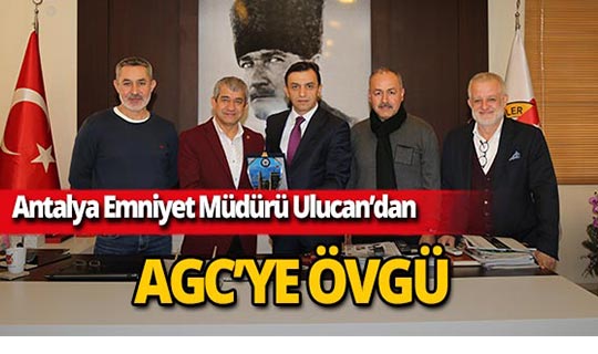 Antalya Emniyet Müdürü Ulucan'dan Başkan Yeni'ye teşekkür plaketi