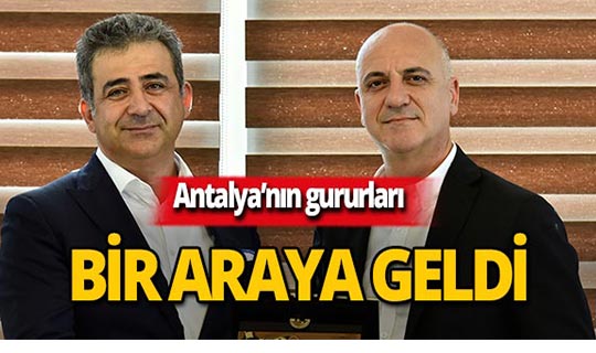 Antalya'nın devleri Başkan Bahar'ın konuğu oldu
