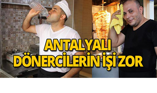 Antalya'nın döner ustaları yazın 10 kilo veriyor