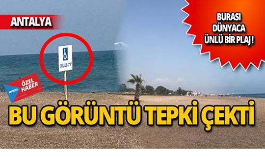 Antalya'nın ünlü plajındaki bu görüntü şaşırttı