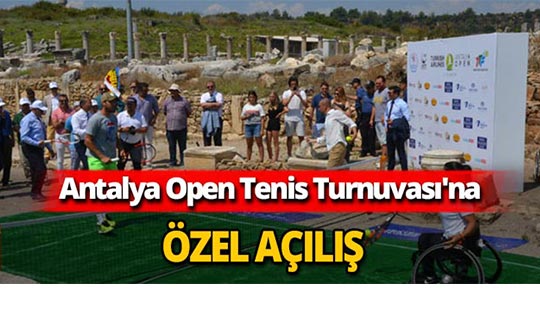 Antalya Open Tenis Turnuvası'na özel açılış