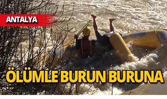 Antalya Düden çayında korku dolu anlar!