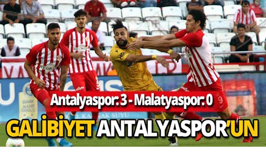 Antalyaspor şanssızlığını kırdı 3-0