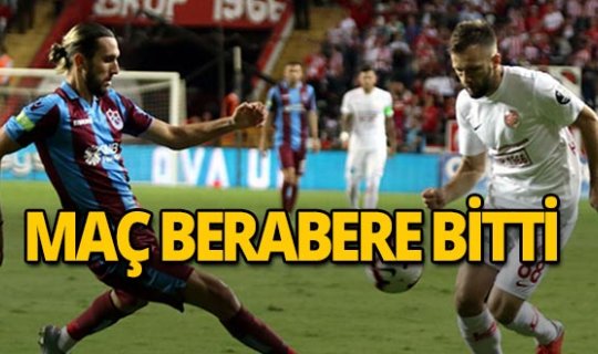 Antalyaspor Trabzonspor maçı berabere bitti
