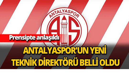 Antalyaspor'un yeni teknik direktörü belli oldu