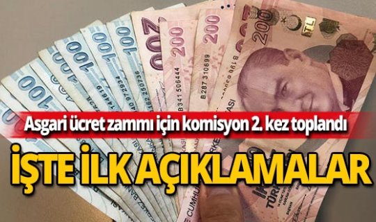 Asgari ücret zammı için komisyon 2. kez toplandı