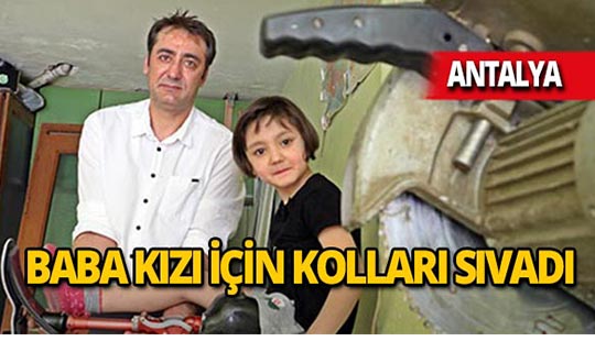 Baba, koşmak isteyen kızı için kolları sıvadı!