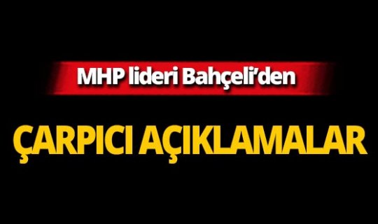 Bahçeli: 'Saygı duymaktan öte yapacak bir şey yoktur'