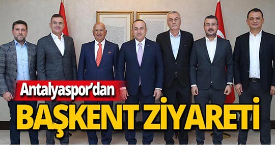 Bakan Çavuşoğlu'ndan Antalyaspor'a destek