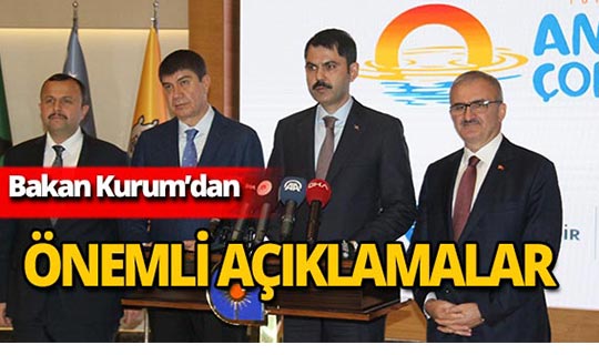 Bakan Kurum Antalya'da önemli açıklamalarda bulundu