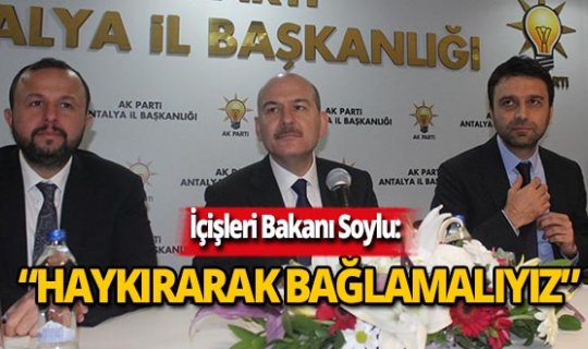 Bakan Soylu'dan AK Parti Antalya İl Başkanlığına ziyaret