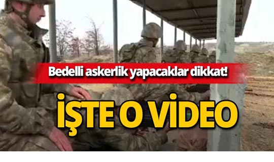 Bakanlık paylaştı! İşte bedelli askerlerin bir günlük eğitimi!