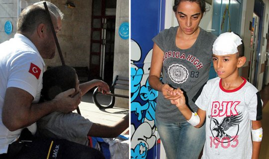 Başına demir saplanmıştı...