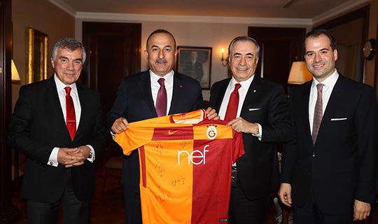 Başkan Cengiz'den Bakan Çavuşoğlu'na ziyaret