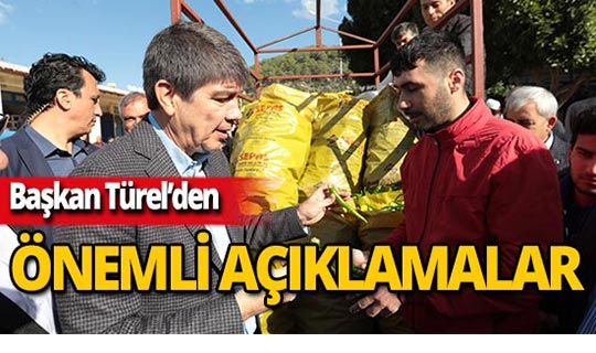 Başkan Türel 'Hal Yasası' ile ilgili açıklamalarda bulundu