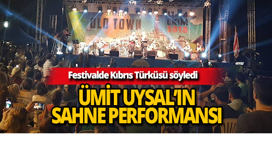 Başkan Ümit Uysal festivalde Kıbrıs Türküsü söyledi