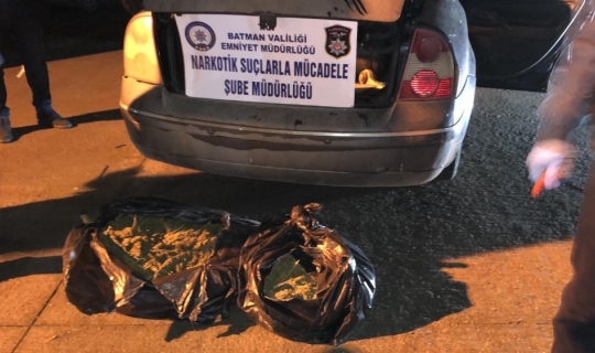 Batman’da 11 kilo 950 gram esrar maddesi ele geçirildi