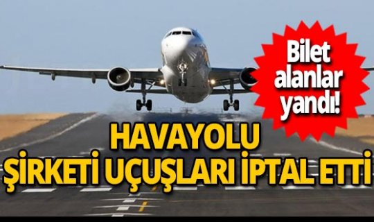 Bilet alanlar yandı! O havayolu şirketi tüm uçuşları iptal etti