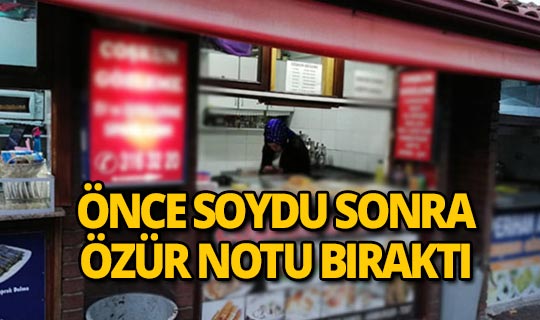 Bıraktığı notla özür diledi ve tavsiyelerde bulundu