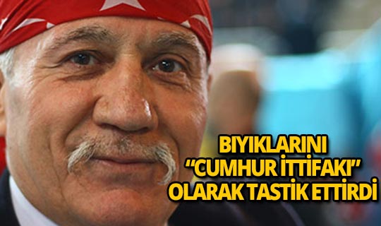 Bıyıklarını 'Cumhur İttifakı bıyığı' olarak notere tasdik ettirdi