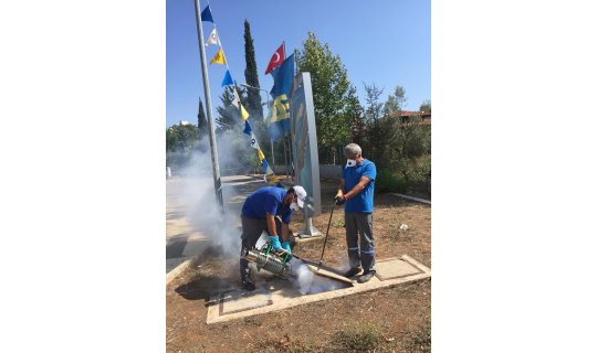 Büyükşehir Belediyesi'nden haşerelere müdahale devam ediyor