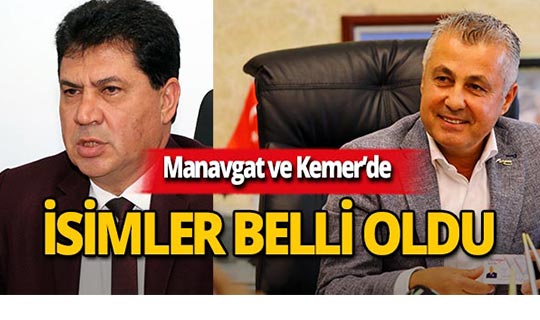 CHP'nin Manavgat ve Kemer adayları belli oldu!