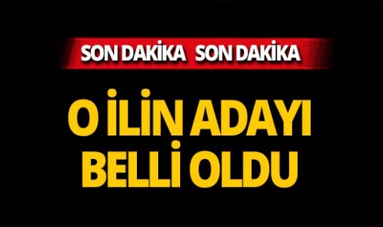 CHP'nin o ildeki adayı belli oldu!