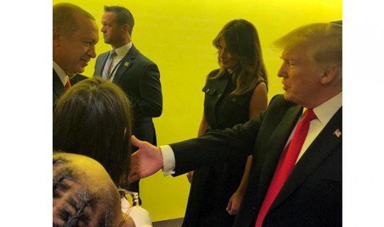 Cumhurbaşkanı Erdoğan ile Trump ayaküstü görüştü