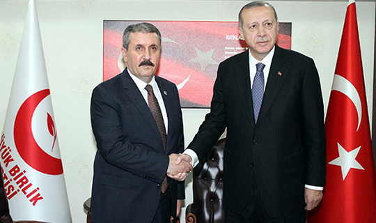 Cumhurbaşkanı Erdoğan Mustafa Destici'yi ziyaret etti