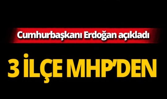 Cumhurbaşkanı Erdoğan o ilin ilçe başkan adaylarını açıkladı!