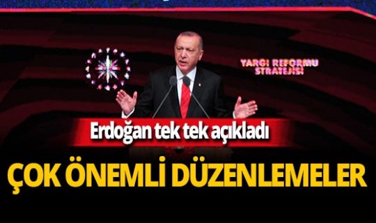 Cumhurbaşkanı Erdoğan Yargı Reformu Strateji Belgesi'ni açıkladı